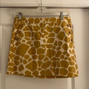 NWT JCrew animal print skirt